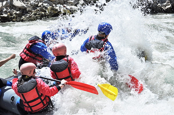 Intermediate rafting trip